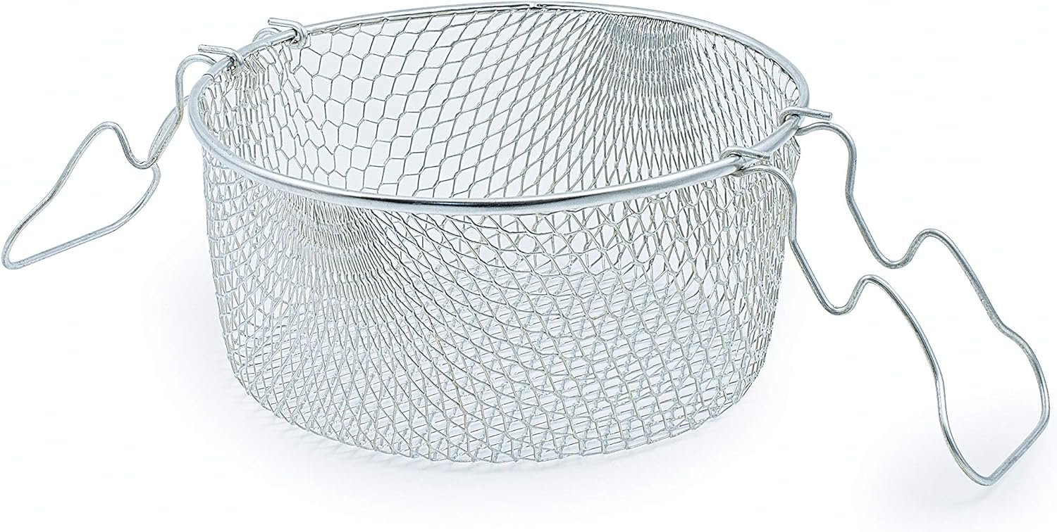 مقلاة عميقة بغطاء وسلة من بايركس - Image 3