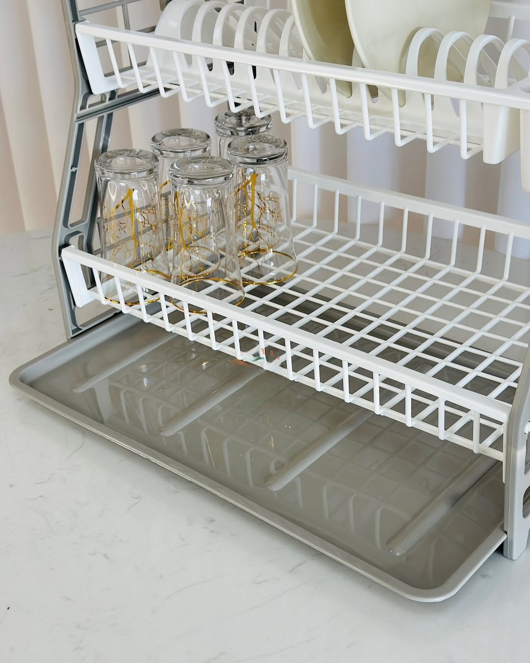 حامل اطباق مع صينية تجفيف - Image 4